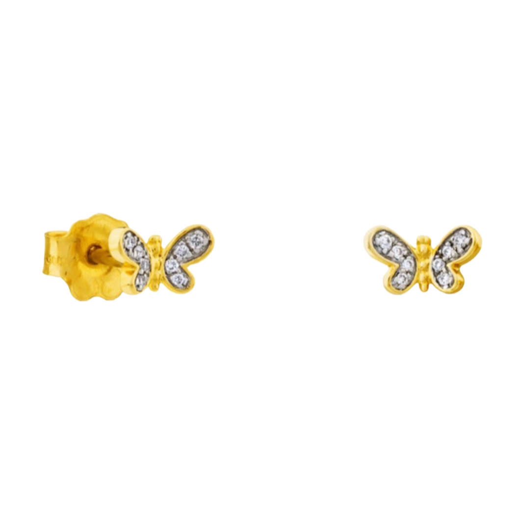 Bera Earrings In Gold With Diamonds